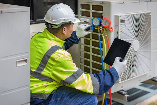 Professional Hvac Installation technician working in Little Silver, NJ